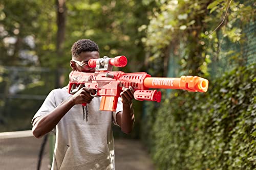 NERF Lança Dardos Fortinite Heavy SR - O Maior Lançador Fortnite com 1,1m - F0929 - Hasbro, Laranja,
