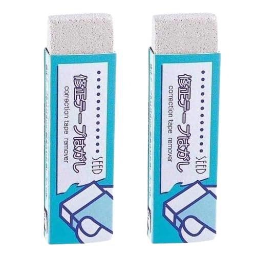 【2個セット】シード 消しゴム 修正テープはがし付き ER-ST1 手帳・ノート対応 消しゴム付きペンタイプ 文房具 オフィス用品