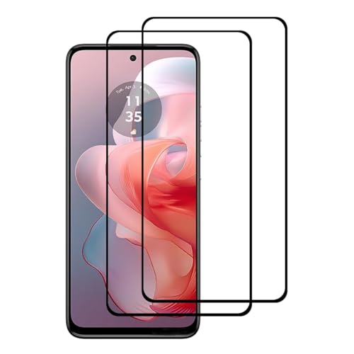 Protecteur d'écran verre trempé 9H Motorola Moto G Power 5G 2024 film noir résistant
