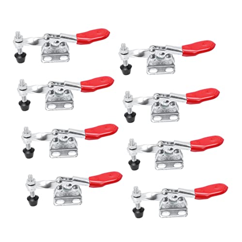 Operitacx 8piezas Abrazadera Rápida De Palanca Horizontal Mejorada De Abrazadera De Pestillo De Palanca Herramienta De Liberación Rápida Antideslizante Para Trabajo De Bricolaje