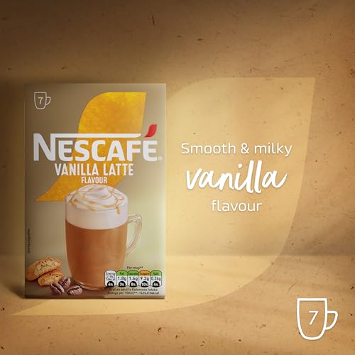Image of NESCAFE Vanilla Latte Instant Coffee 7 x 18.5g Sachets