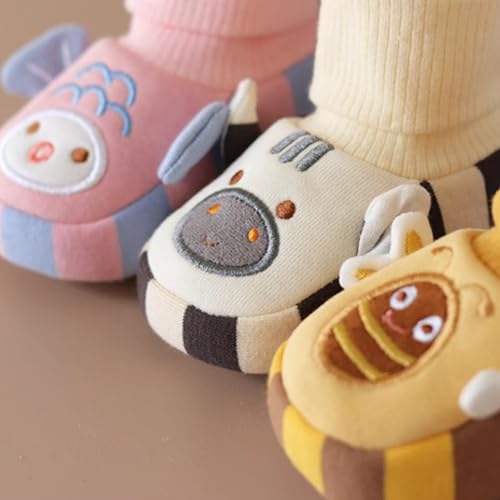 Infant Baby's Cute Cartoon Crawling Booties Shoes for 0-12 Months, Non-Slip Soft Shoe Socks Stay-On Baby Footwear4