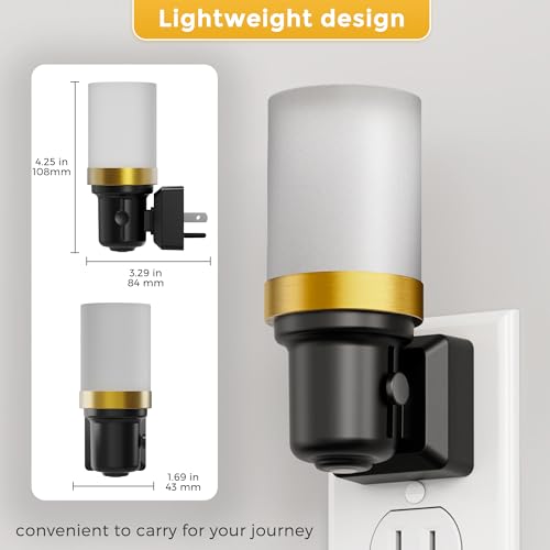 l lohas led night light night lights plug into wall dimmable nightlight with auto light sensor 3000k warm white 0-100lm plug in night light for hallway bedroom bathroom