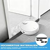 Rampe Saugroboter, Türschwellenrampe, mit Gummientfernungsspatel, Türschwellenrampe Saugroboter für Staubsaugroboter, Antirutsch, Anpassbare Länge