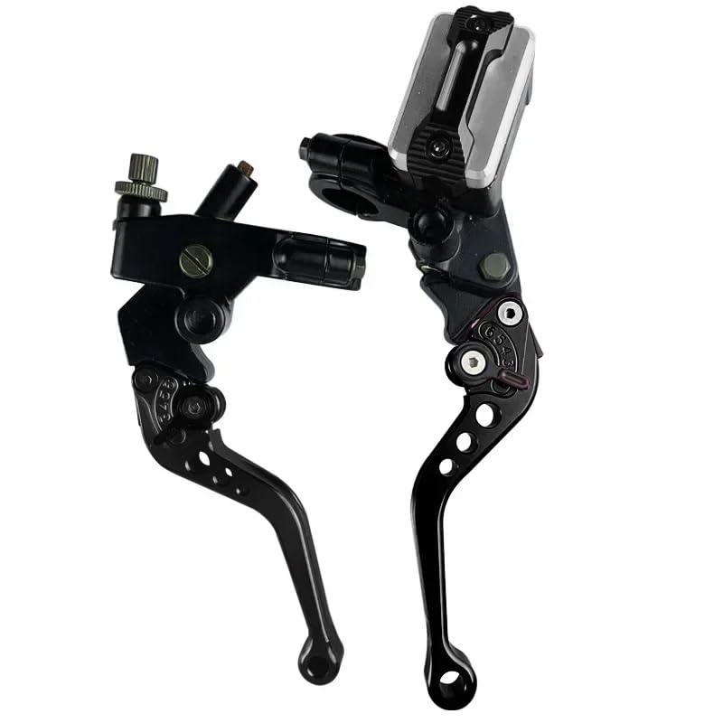 Kit maître-cylindre embrayage de frein moto universel noir pour guidon