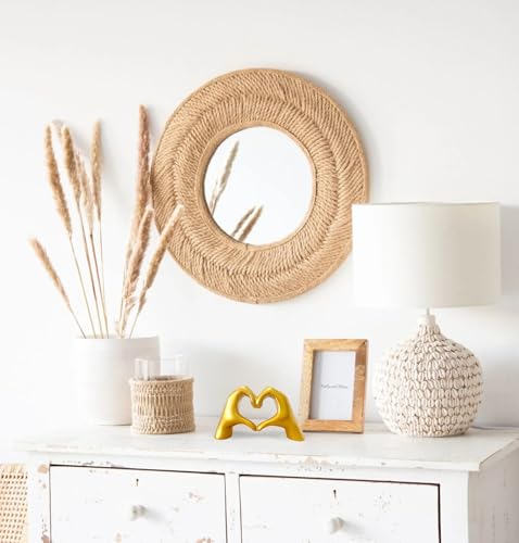 Escultura de Manos en Corazón Oro para Decoración miniatura 5