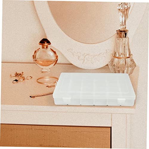 Boîte de rangement transparente multi-compartiments perles et strass - 8