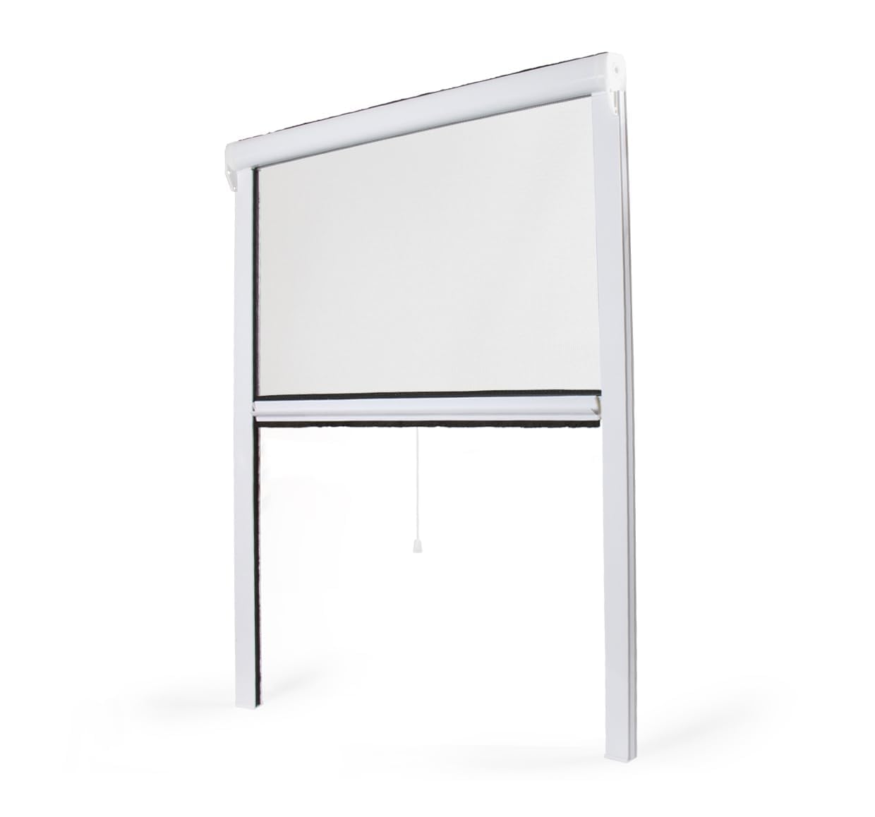 Moustiquaire Enroulable fenêtre PVC (L80cm x H130cm)