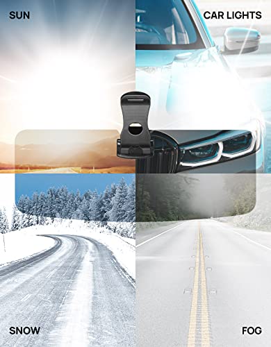 JOYTUTUS Polarized Sun Visor Extender for Full-Size SUVs and Sedans, Universal UV400 Car Visor Extension Anti-Glare Easy to Install, Protect from Glare/UV Ray/Stray Light - image 6