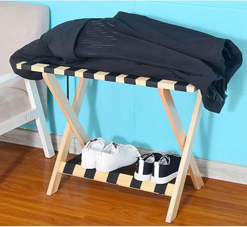 Porte-bagages pliable pour éviter les valises au sol dans la chambre - 4