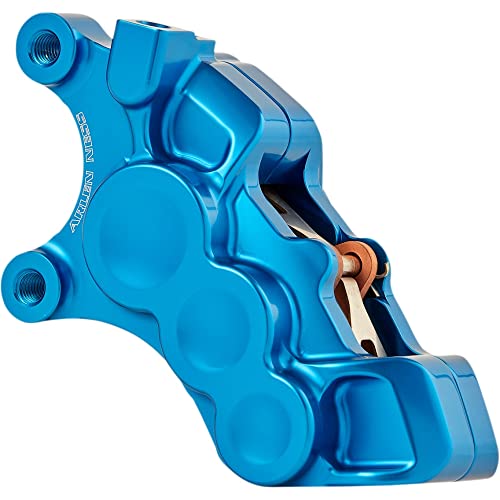 Arlen Ness 02-224 6-Piston Differential Bore Front Brake Caliper for 11.8in. Rotors - Left Side - Blue