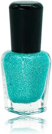conisy Water-Based Non-Toxic Peel-Off Nail Polish for Girls (Small Sequins Green)