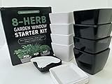 8-Herb Indoor Window Garden Growing Kit - Great for Beginners as Well as Those who Love Fresh Herbs...