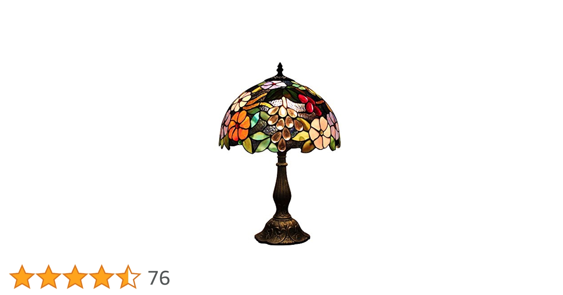 Amazon.co.jp : テーブルランプ ティファニー風ライト ステンドグラス