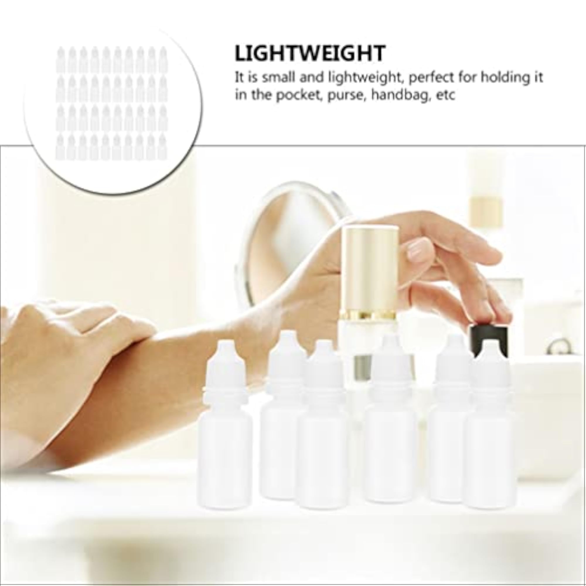 60pcs Multi-use Dropper Bottles Transparent Eye Dropper Vials