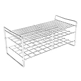 glasgestelle prüfung Hohes Material --- Der Reagenzglasständer besteht aus rostfreiem Stahl, ist korrosionsbeständig und bei 121 ° C hoher Temperatur sterilisierbar. Nimmt hohe und niedrige Temperaturbeständigkeit und säure-alkalibeständige, quadratische Lochrohrhalterung auf. Die hochglanzpolierte Oberfläche ist kantenlos.