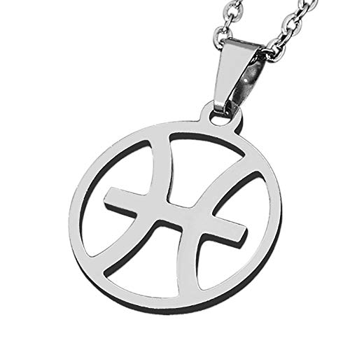 Collier zodiaque Poisson homme ZENSE accessoire style urbain, pendentif discret 2 cm