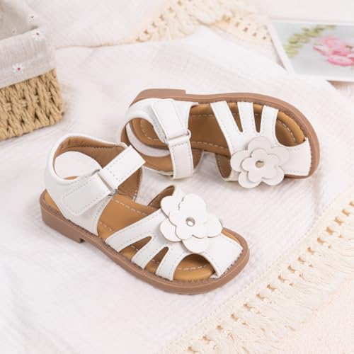 Image of Boys Girls Sandals Open Toe Breathable Princess Non-Slip Flats Summer Beach Lightweight Rubber Sole Sandals (Toddler /Little Kid)