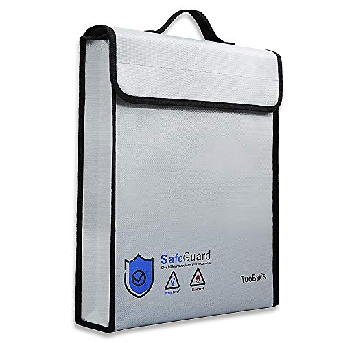 Sacoche Ignifuge Et étanche Pour Documents - Protection Anti-feu - Noir - Neuf