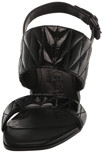 Karl Lagerfeld Paris Women's Sarina Quilted Open Toe Leather Heeled Sandal2