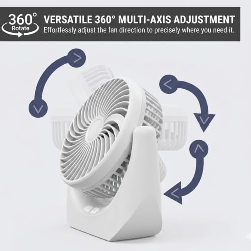 Image of Drumstone Table Fan High Speed 75W Electric Cooling Fan with Durable Motor, Strong Airflow Performance, Stable Base Design for Home, Office, Bedroom, Study Room and Indoor Use Comfort