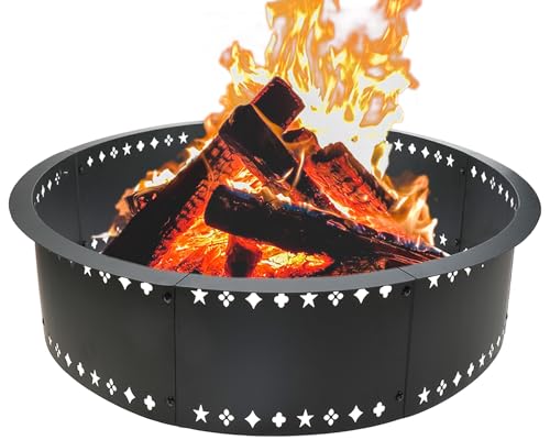 Fire Pit Ring 36inch Fire Ring for Outside Fire...