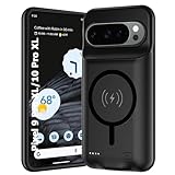 Battery Case for Google Pixel 9/10 Pro XL, 10000mAh Portable Protective Charging Case with Wireless Charging Compatible for Pixel 9/10 Pro XL (6.8 inch) Battery Pack Charger Case with Carplay (Black)