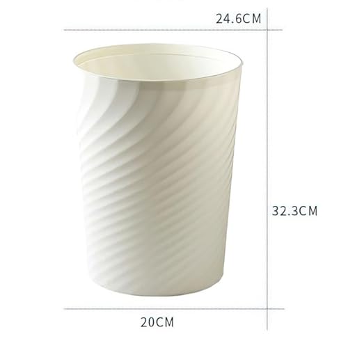 Sinoba 8008 - Pattumiera in plastica, ideale per cameretta dei bambini, ufficio, cucina, altezza 32 cm, 12 l, colore: Nero