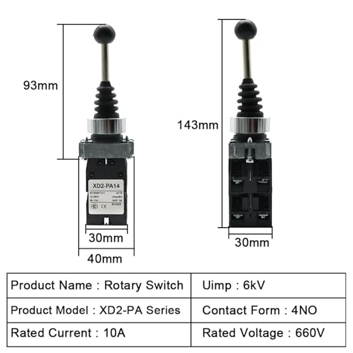 Contrôleur de joystick XD2 PA14 à rappel automatique pour commande industrielle - 5