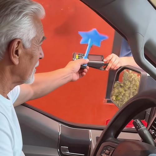 Fairy Wand Credit Card Holder, 3D Printed Tap-to-Pay Wand, Contactless Payment Card Holder, Fun Payment Accessory Adjustable Holder for Pranks and Payments, G, 35cm/14in, Modern