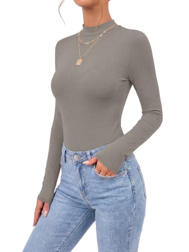 Image of OPOIPIN Women's Long Sleeve Basic Bodysuit