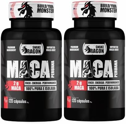 2x Maca Peruana Negra 120 Capsulas 2000mg Black Pura Premium Impo...