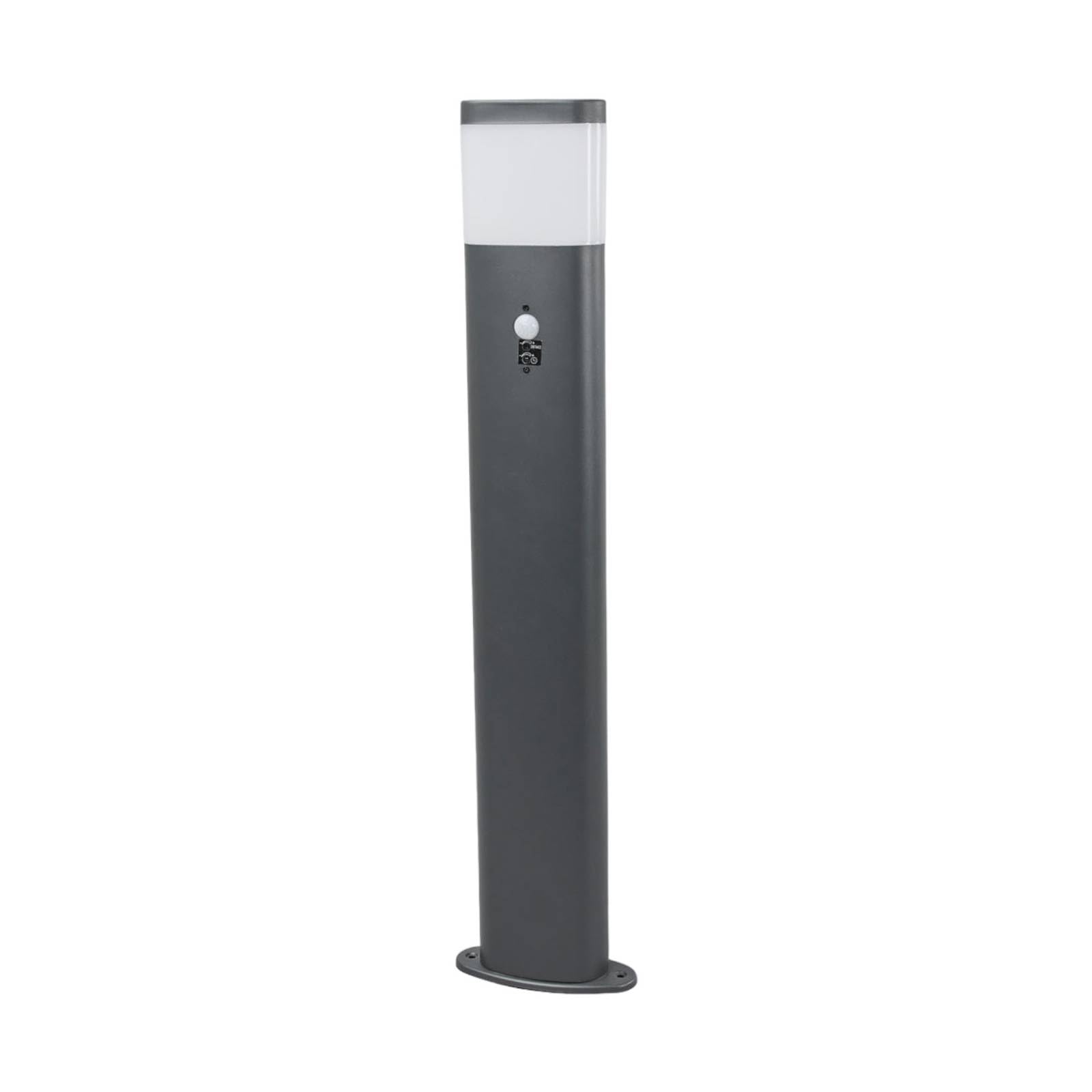 Lindby LED Wegeleuchte/Pollerleuchte mit Bewegungsmelder, Höhe 80 cm Wegelampe spritzwassergeschützt IP44 8,1W Außenleuchte