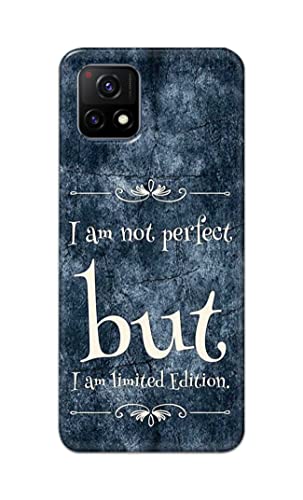 Image of Printed Hard Back Cover Case for Vivo Y52s | Vivo Y72 5G | Vivo Y31s 5G | Vivo Y52s t1 Back Cover (I Am Not Perfect I Am Limited Edition) -1803
