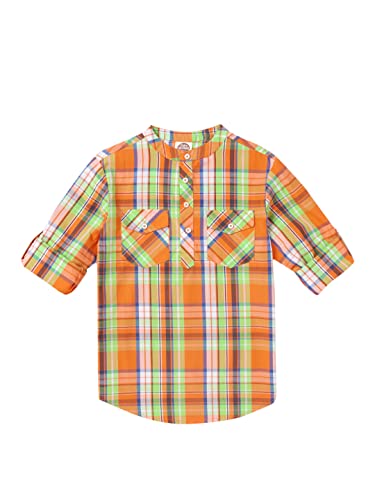 Image of CuB McPAWS be curious Boy's Checkered Regular Fit Shirt