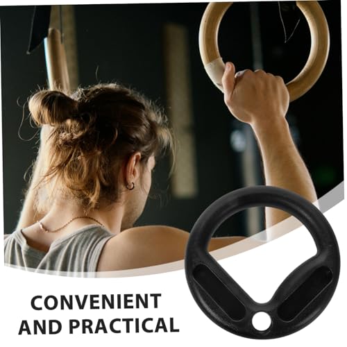 Anillas Gimnasia ABS Negro para Entrenamiento Fitness miniatura 3