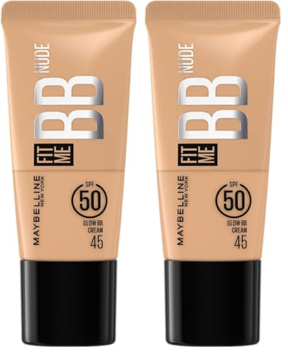 Image of Maybelline New York Fit Me BB Nude Glow BB Cream, 45 (Pack of 2)