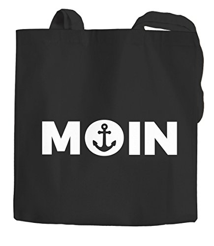 Jutebeutel Moin mit Anker Anchor Baumwolltasche...
