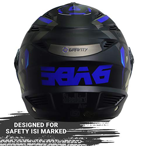 Image of Steelbird SBA-6 7Wings Gravity Open Face ISI Certified ABS Helmet