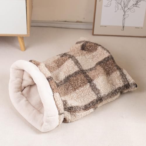 Cat Sleeping Bag,Cat Bed Cave Tunnel Bag Comfortable Pet Mat Warming Pad Sack for Indoor Cats and Puppy