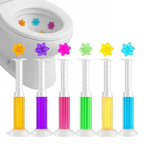 6 Stück WC-Frische-Siegel Nachfüller WC Frische Siegel Toilettengel-Stempel Mit Blumenduft Für Tägliche Reinigung Frischesiegel Für Kleine Badezimmer Und Gästetoiletten