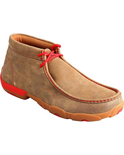 Image of Twisted X Men's Driving Moccasins, Color: Bomber /Red, Size: 11.5, Width: M (MDM0036-11.5-M0