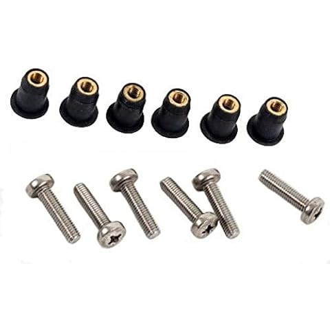 M5 Neoprene Well Nut M5 with 20mm Stainless Steel Pozi Screw (Pack 6) (E) Cover