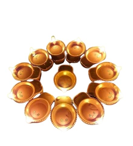 TDX Pack of 12 Led Water Sensor Diya