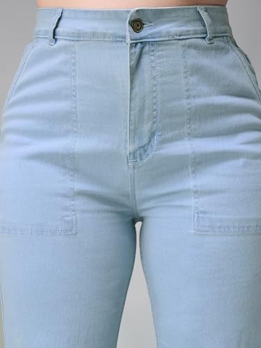 Image of Miss Chase A+ Women's Bootcut High Rise Regular-Length Stretchable Denim Shaping Jeans