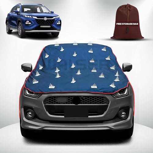Image of WALSER Spike Car Cover for Maruti Fronx | Anti-Climb Nail Guard for Dogs & Monkeys | Protects Bonnet, Roof & Dicky | UV, Dust & Snow Protection | Spike Cover with 4 Adjustable Hook