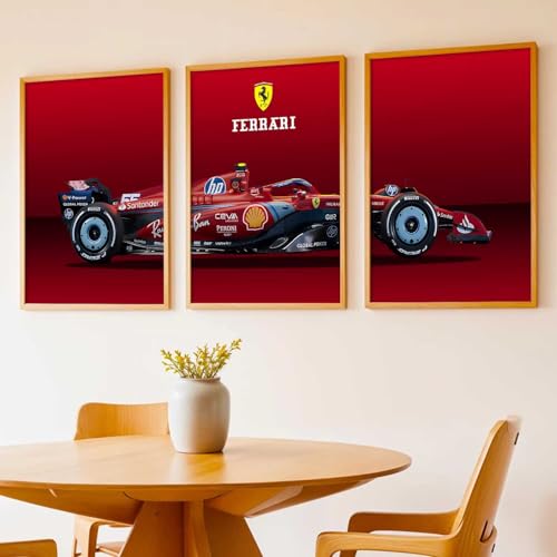 Image of kotart Big Sports Car Framed Posters Gift Items for Boys Room Wall Decoration Bedroom Living Room Office Studio Decor | Car Poster Frame for Wall Decor Set Of 3 Size (13 X 17 inch)