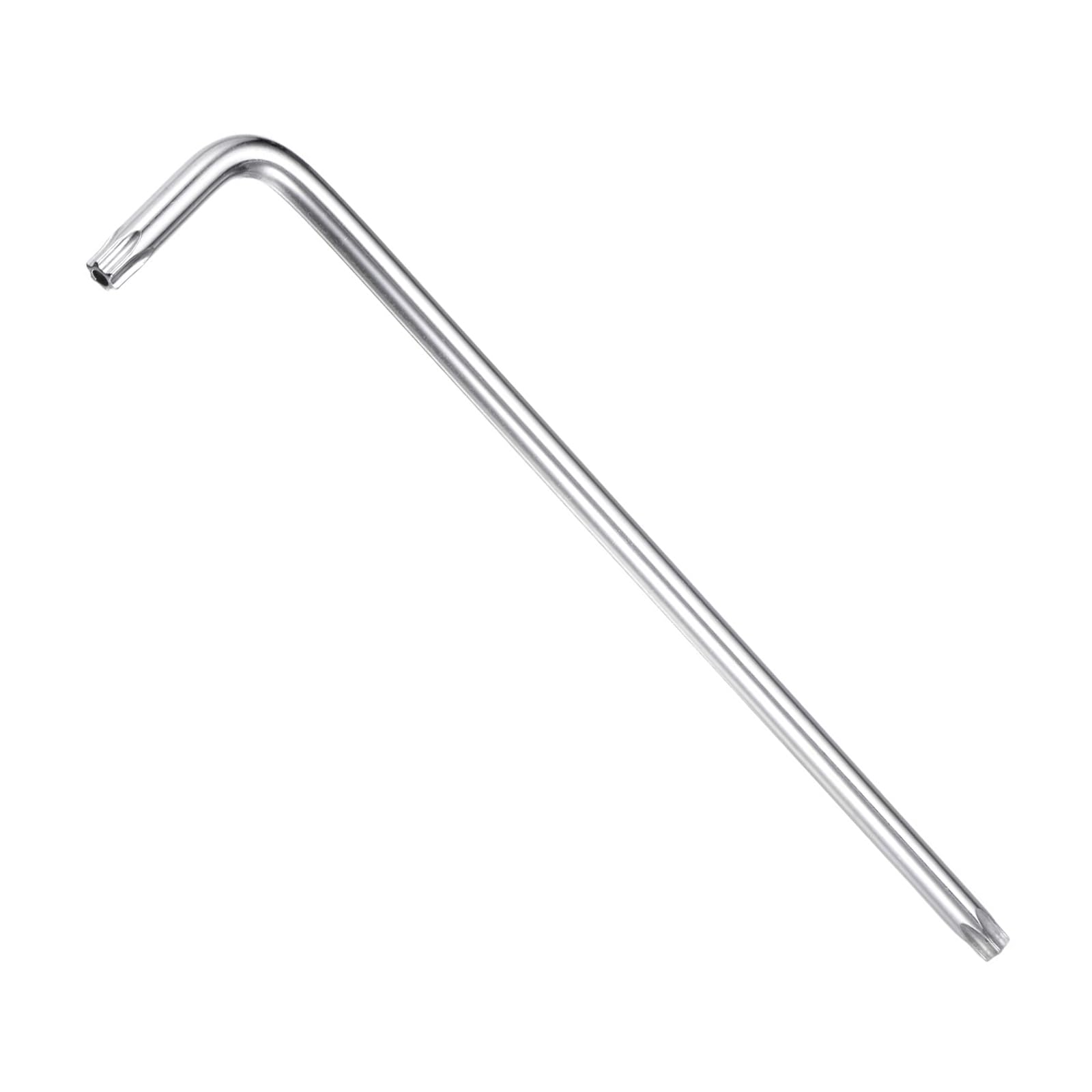 TA-VIGOR T40 Tamper Proof Torx Star Key Bit Wrench, L-Shape Torx Allen Key S2 Steel Wrench with Holes on Both Ends - 1 Pcs