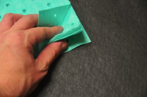 Image of Spilfyter Sorbent Pad, 36 gal, 16 in x 18 in, Universal, Green, 100 PK G-75-1 Each