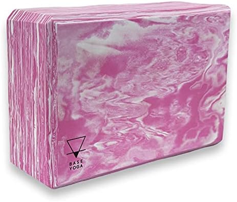 Base yoga Yoga Blocks - 1 or 2 pc set - Unique Strong/Firm/Lightweight EVA foam support block/brick